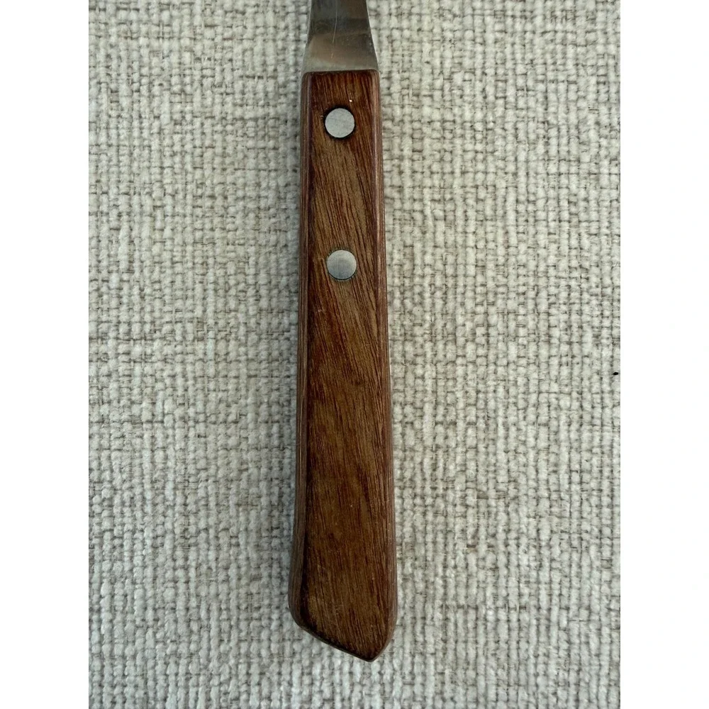 Vintage Regent Sherwood Stainless Two Prong Granny Meat Fork Wooden Handle